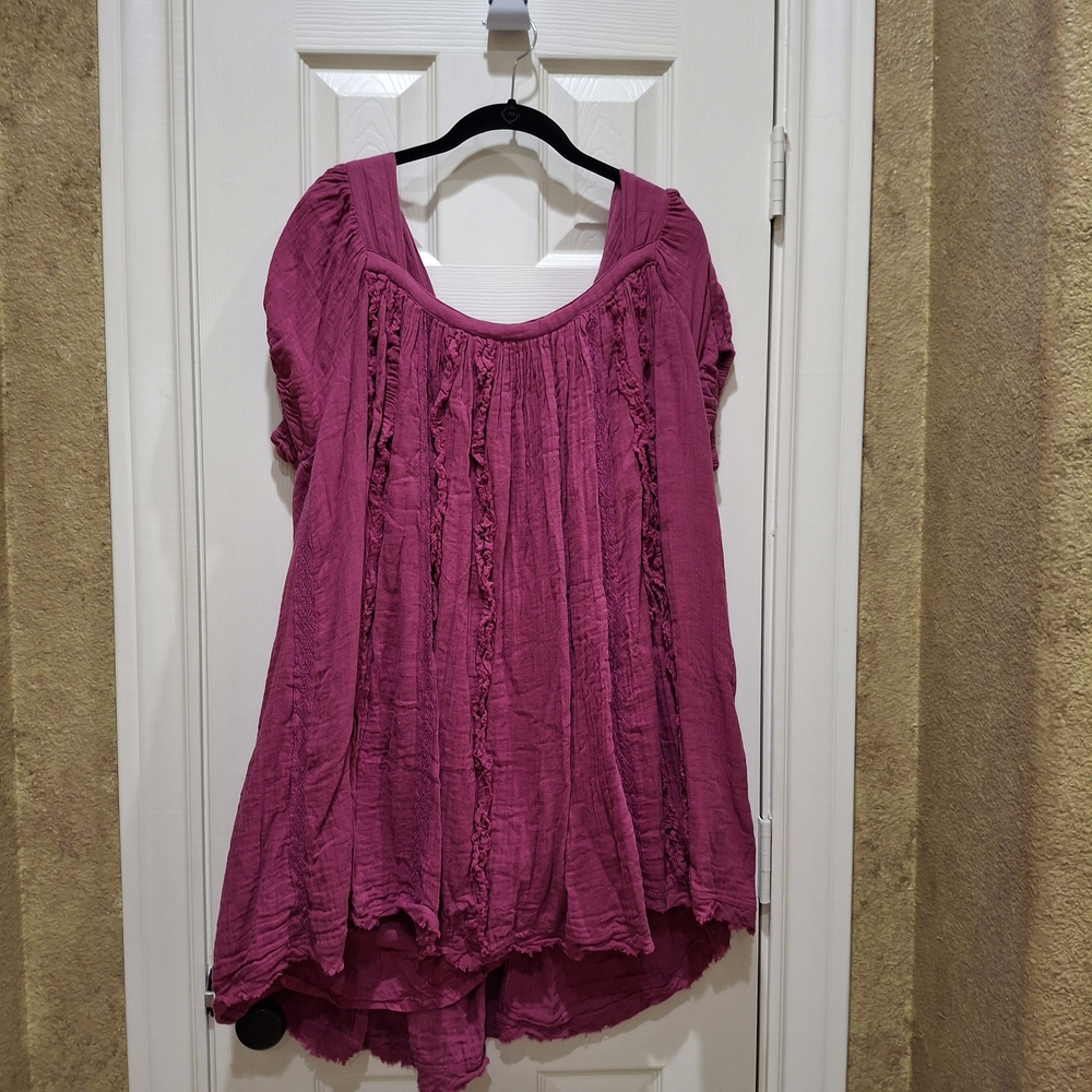 Free People Magenta Mini Dress - Picture 3 of 7